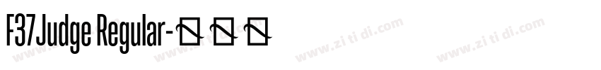 F37Judge Regular字体转换